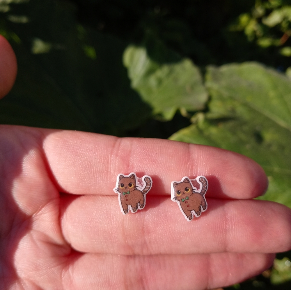 Kitty earrings - Picture 2 of 3